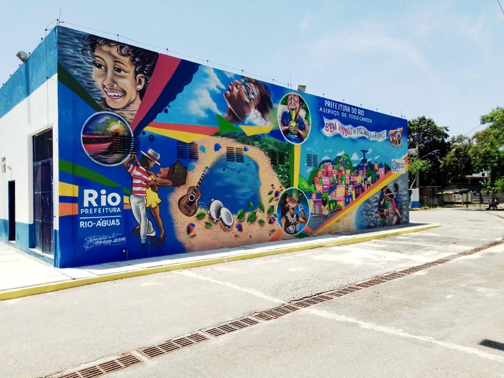 Piscinão de Ramos ganha murais de grafite - Prefeitura da Cidade do Rio de Janeiro