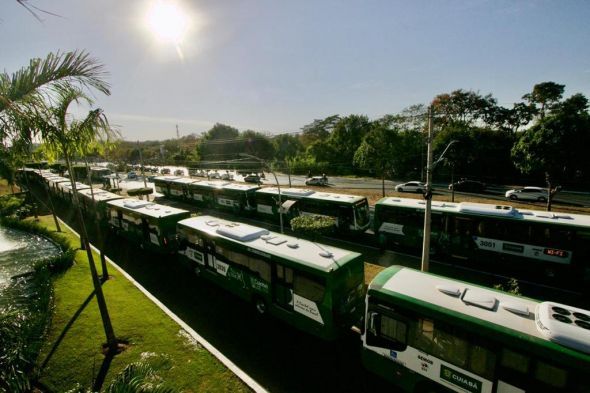 Prefeitura de Cuiab | Cuiab se destaca nacionalmente por modernizar frota de nibus com ar-condicionado e tecnologia de ponta